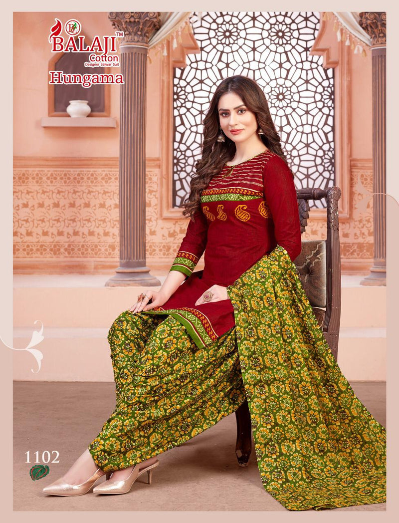 Balaji Cotton Launch By Hangama Vol 11 Cotton With Fancy Chudidar Pritned Casual Wear Salwar Suit