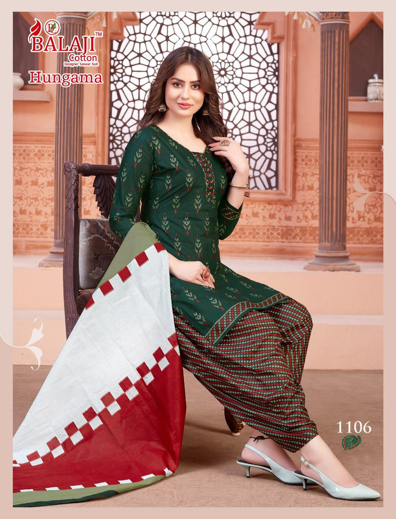 Balaji Cotton Launch By Hangama Vol 11 Cotton With Fancy Chudidar Pritned Casual Wear Salwar Suit