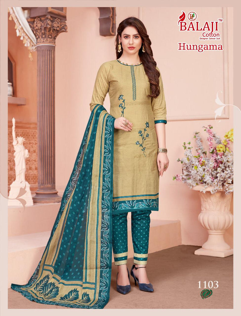 Balaji Cotton Launch By Hangama Vol 11 Cotton With Fancy Chudidar Pritned Casual Wear Salwar Suit