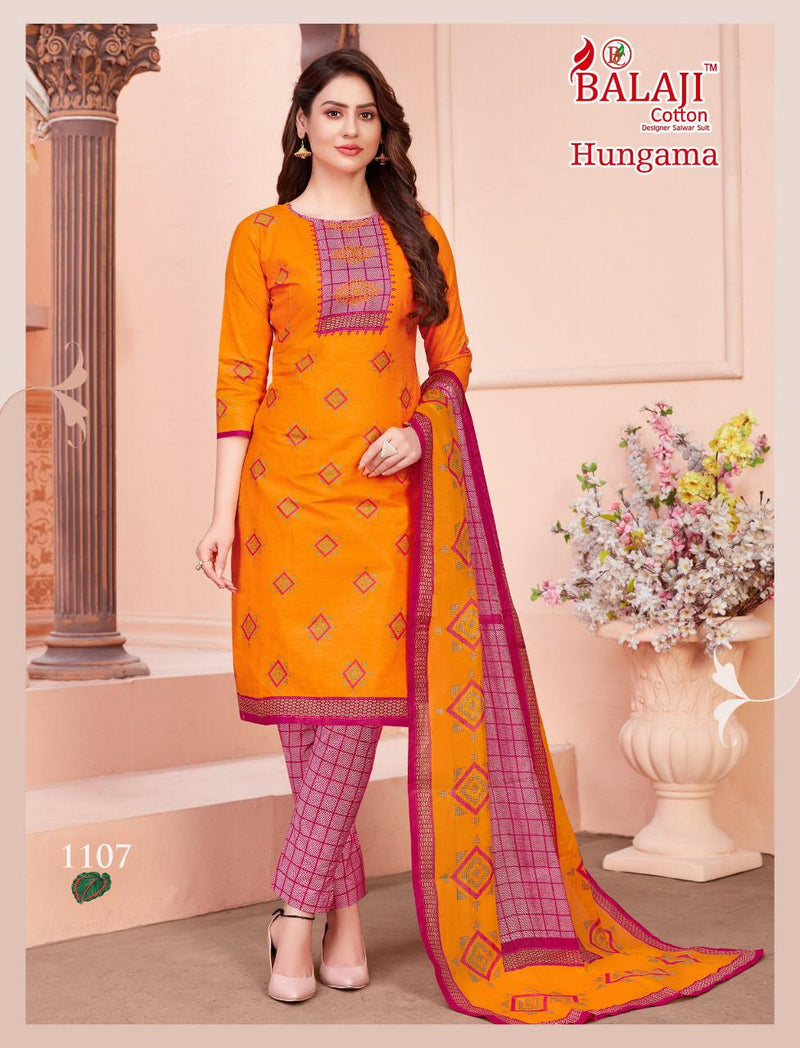 Balaji Cotton Launch By Hangama Vol 11 Cotton With Fancy Chudidar Pritned Casual Wear Salwar Suit