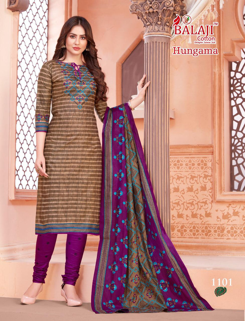 Balaji Cotton Launch By Hangama Vol 11 Cotton With Fancy Chudidar Pritned Casual Wear Salwar Suit