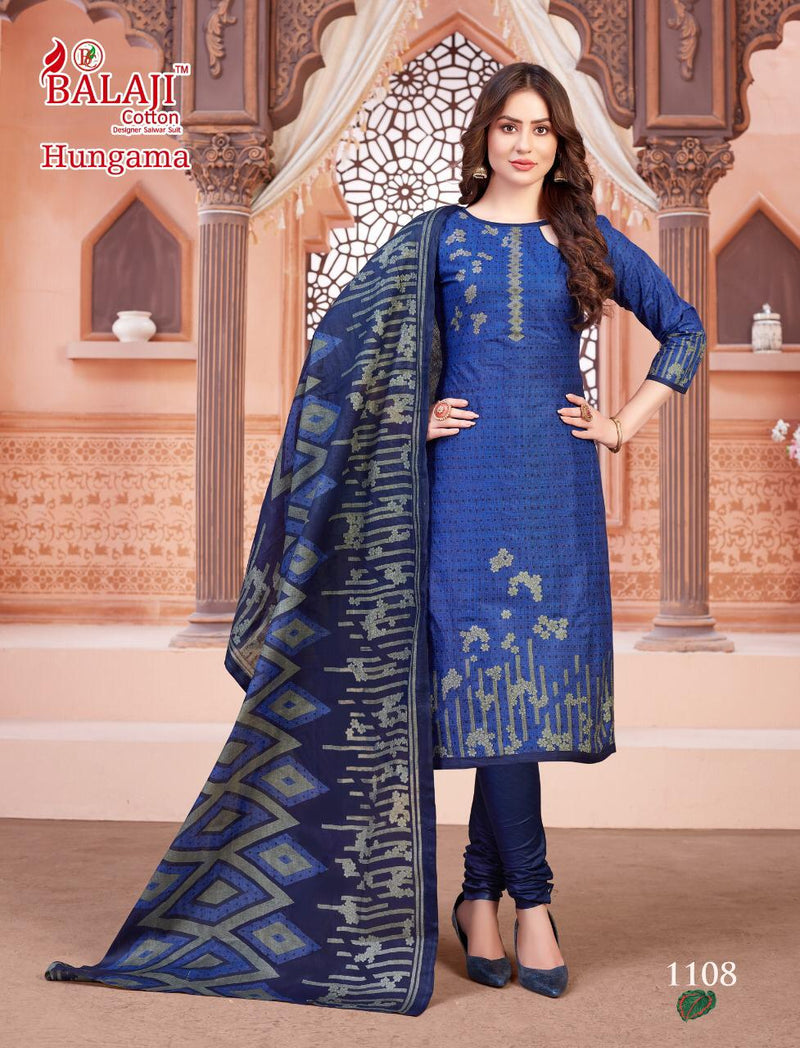 Balaji Cotton Launch By Hangama Vol 11 Cotton With Fancy Chudidar Pritned Casual Wear Salwar Suit