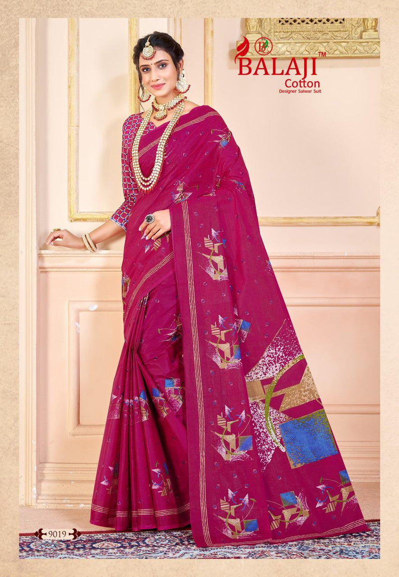 Balaji Cotton Leelavathi Vol 9 Pure Cotton Casual Wear Saree Collection