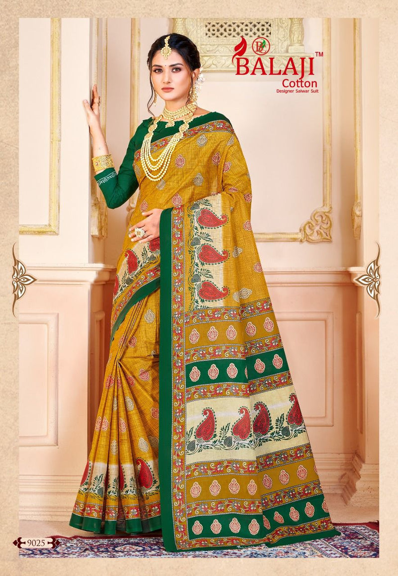 Balaji Cotton Leelavathi Vol 9 Pure Cotton Casual Wear Saree Collection