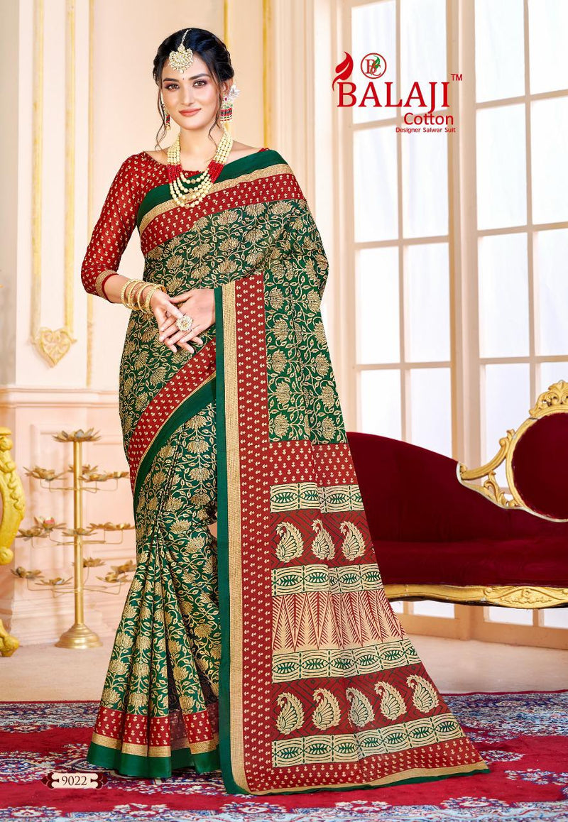 Balaji Cotton Leelavathi Vol 9 Pure Cotton Casual Wear Saree Collection