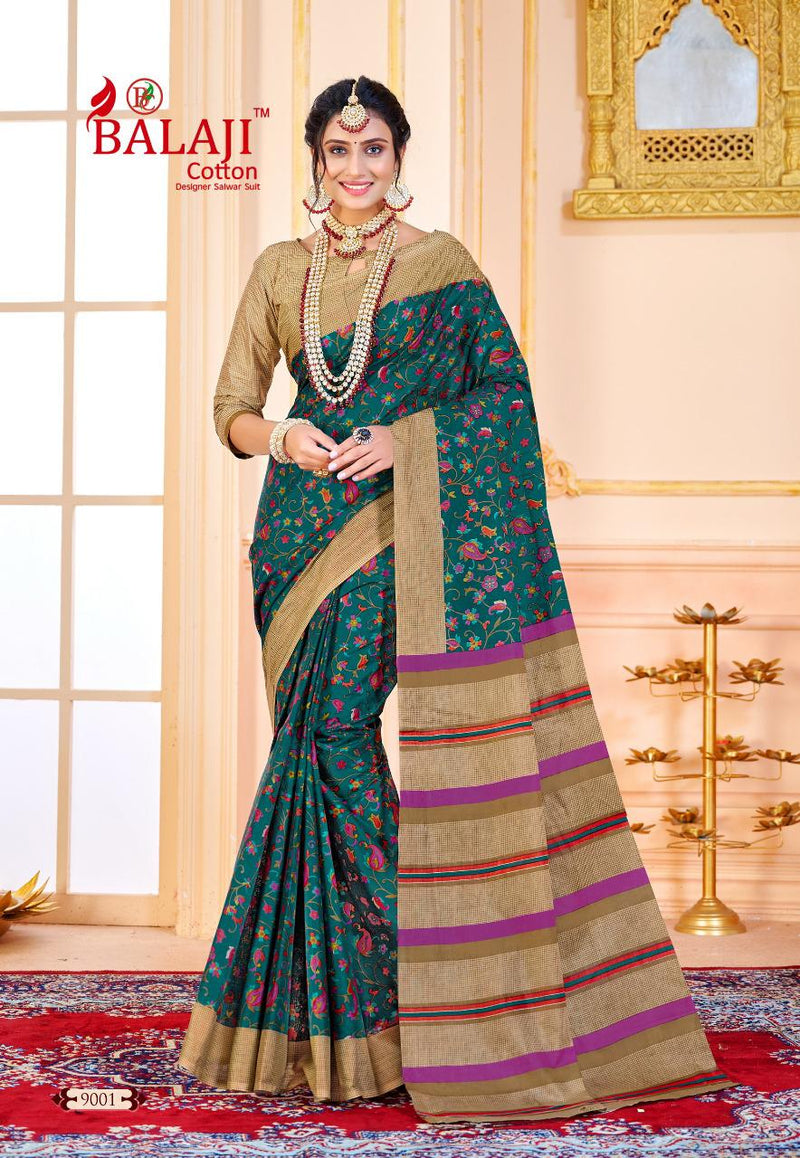 Balaji Cotton Leelavathi Vol 9 Pure Cotton Casual Wear Saree Collection