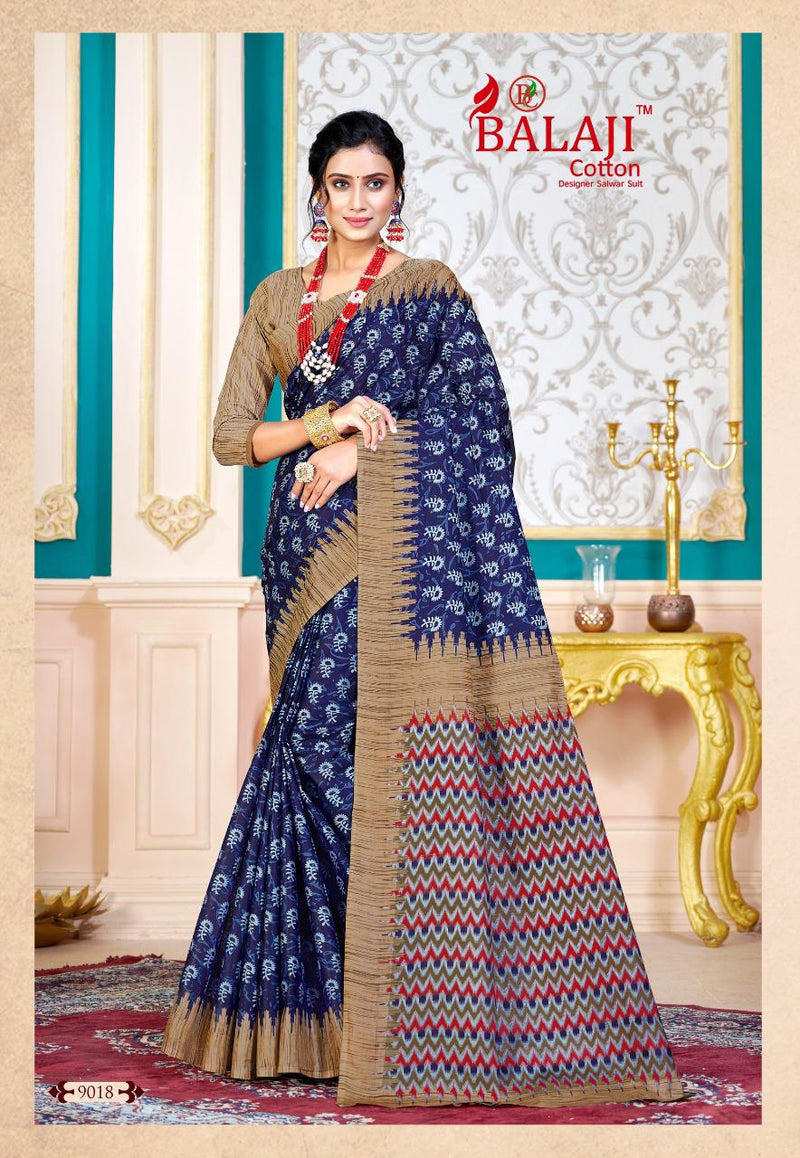 Balaji Cotton Leelavathi Vol 9 Pure Cotton Casual Wear Saree Collection