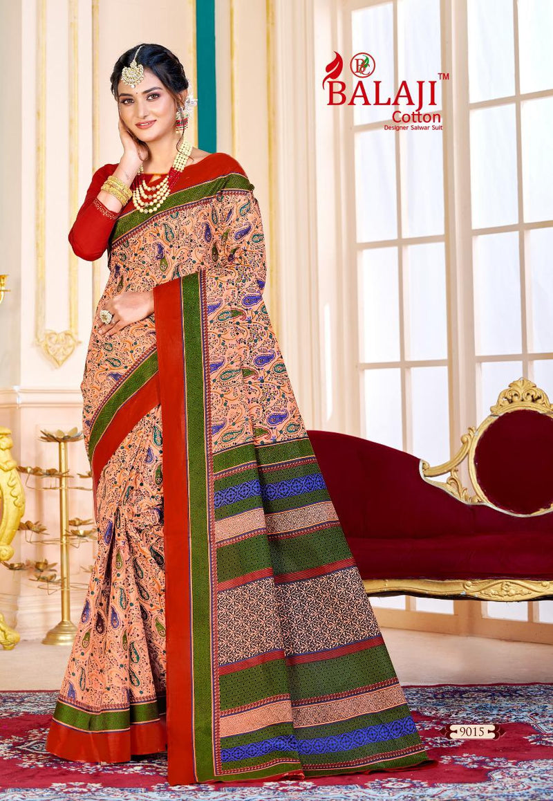 Balaji Cotton Leelavathi Vol 9 Pure Cotton Casual Wear Saree Collection
