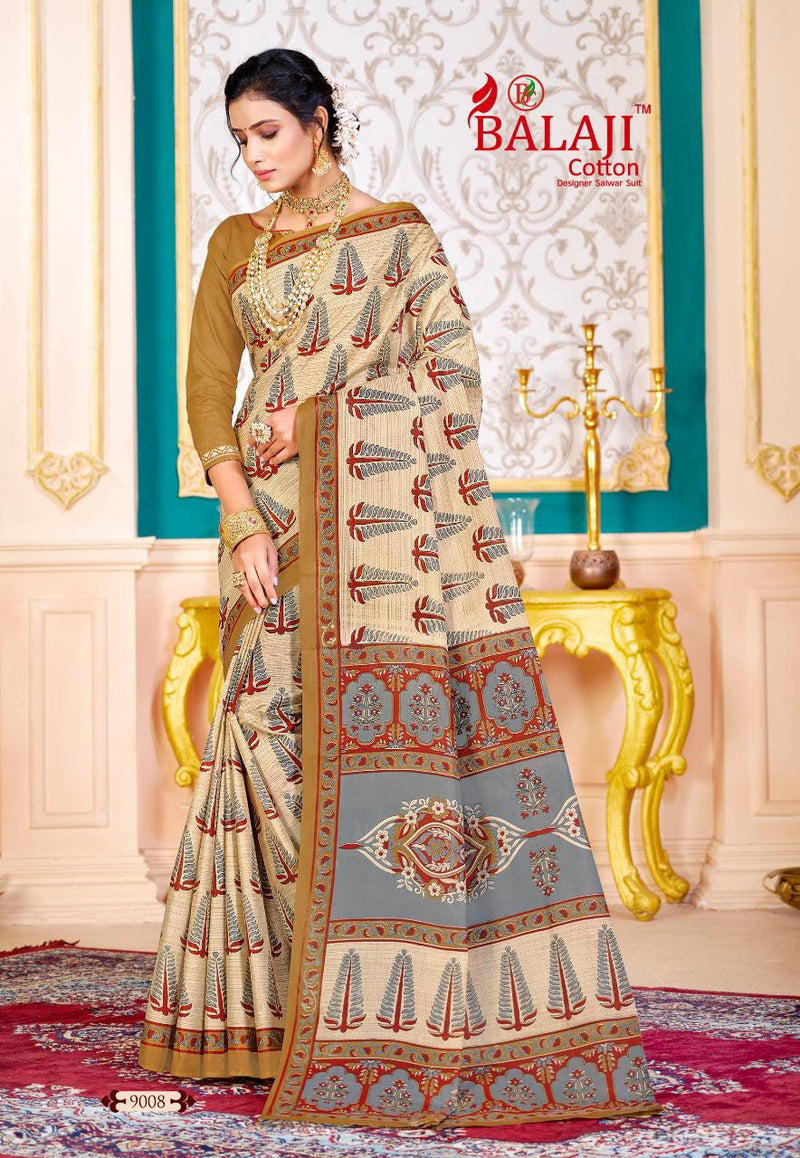 Balaji Cotton Leelavathi Vol 9 Pure Cotton Casual Wear Saree Collection