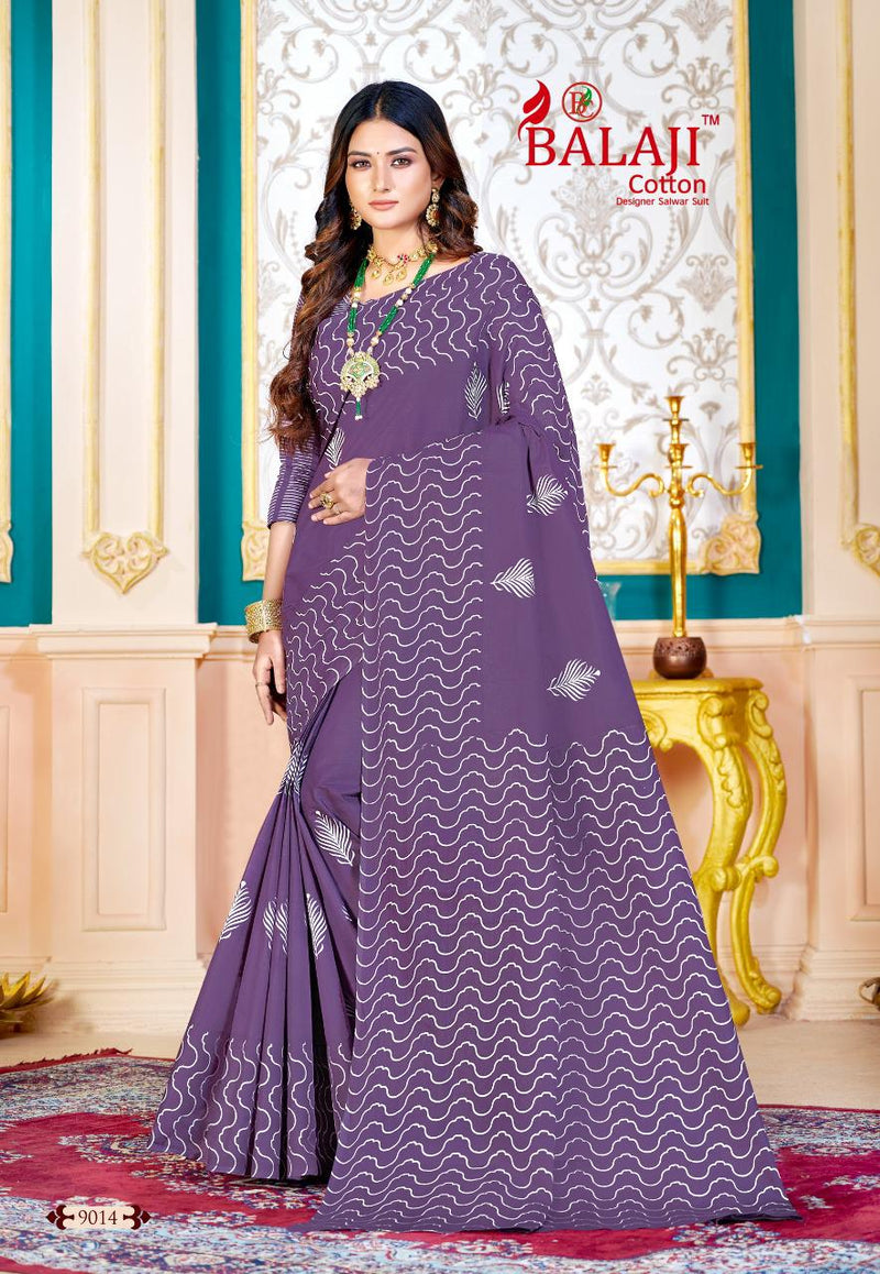 Balaji Cotton Leelavathi Vol 9 Pure Cotton Casual Wear Saree Collection