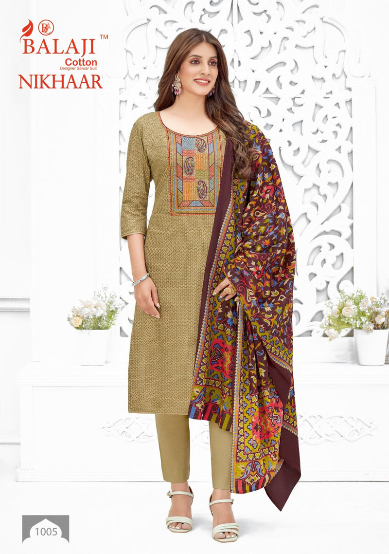Balaji Cotton Nikhaar Premium Cotton Casual Daily Wear Salwar Suit