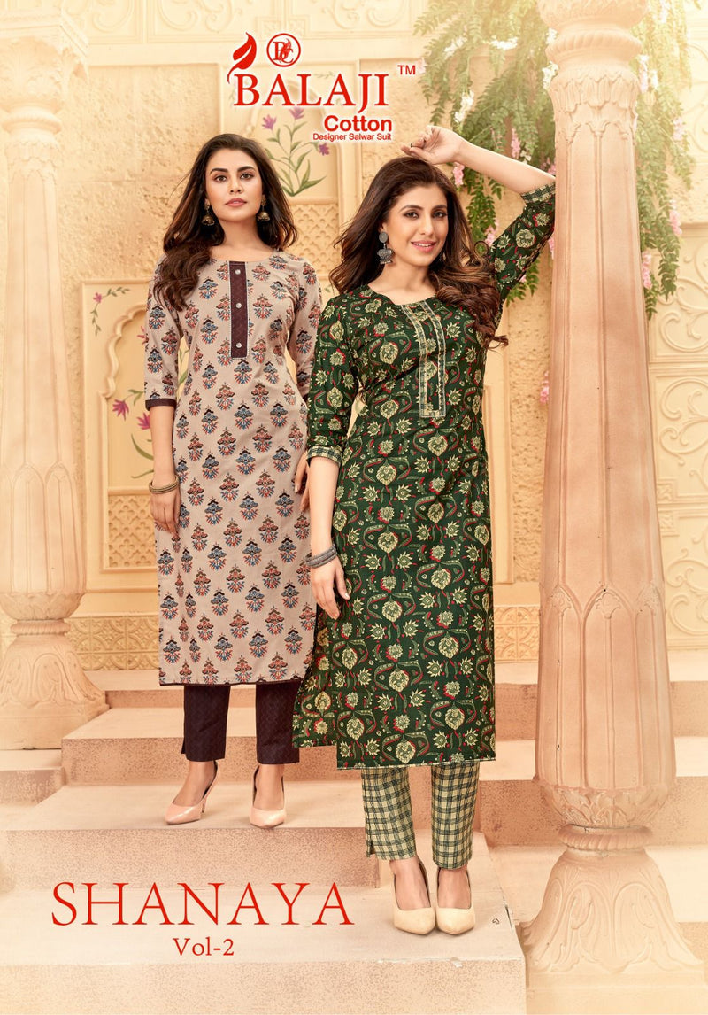 Balaji Cotton Shanaya Vol 2 Cotton Print Casual Wear Readymade Kurti