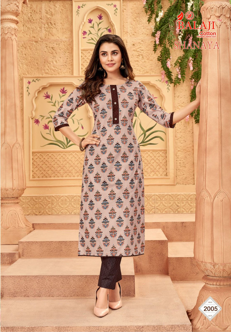 Balaji Cotton Shanaya Vol 2 Cotton Print Casual Wear Readymade Kurti