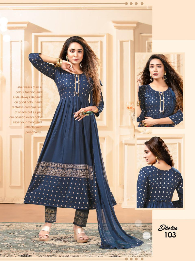 Bandhani Palace Dholna Rayon Fancy Designer Kurti