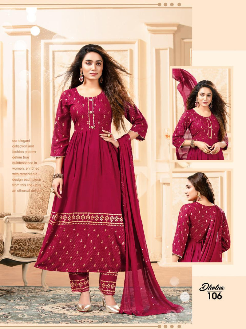 Bandhani Palace Dholna Rayon Fancy Designer Kurti
