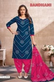 Bandhani Vol 5 By Ganesha Fashion Pure Cotton Fancy Wear Readymade Salwar Kameez With Inner