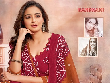 Bandhani Vol 5 By Ganesha Fashion Pure Cotton Fancy Wear Readymade Salwar Kameez With Inner