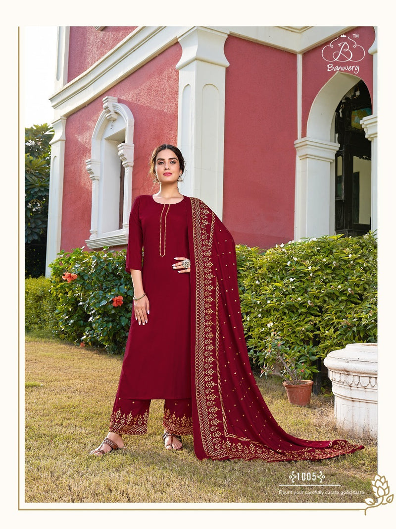 Banwery Fashion Panghat Rayon Print Stylish Designer Kurti