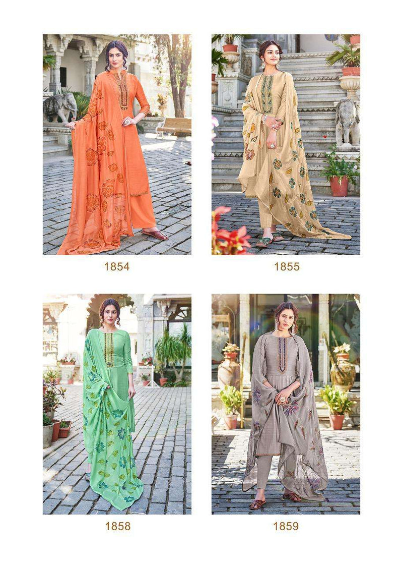 Bela Launch Masakali Vol 6 Cotton Silk With Fancy Embroidery Neck Work Fancy Wear Salwar Suits