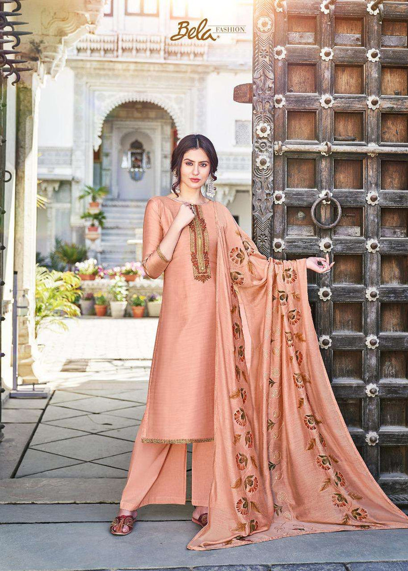 Bela Launch Masakali Vol 6 Cotton Silk With Fancy Embroidery Neck Work Fancy Wear Salwar Suits