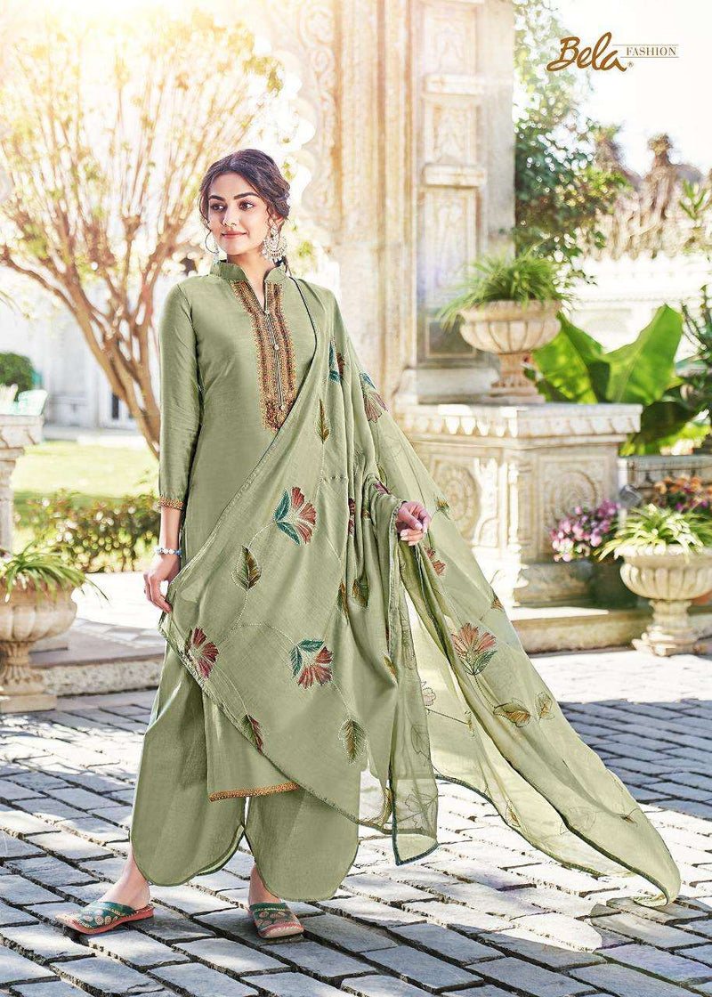Bela Launch Masakali Vol 6 Cotton Silk With Fancy Embroidery Neck Work Fancy Wear Salwar Suits