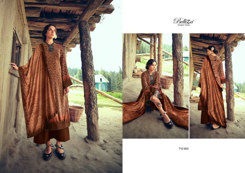 Belliza Designer Orchid Velvet Digital Print Salwar Suit