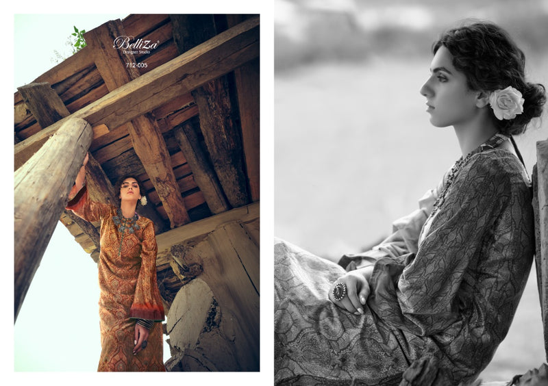 Belliza Designer Orchid Velvet Digital Print Salwar Suit
