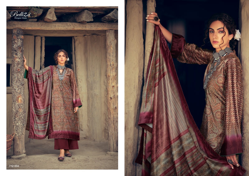 Belliza Designer Orchid Velvet Digital Print Salwar Suit