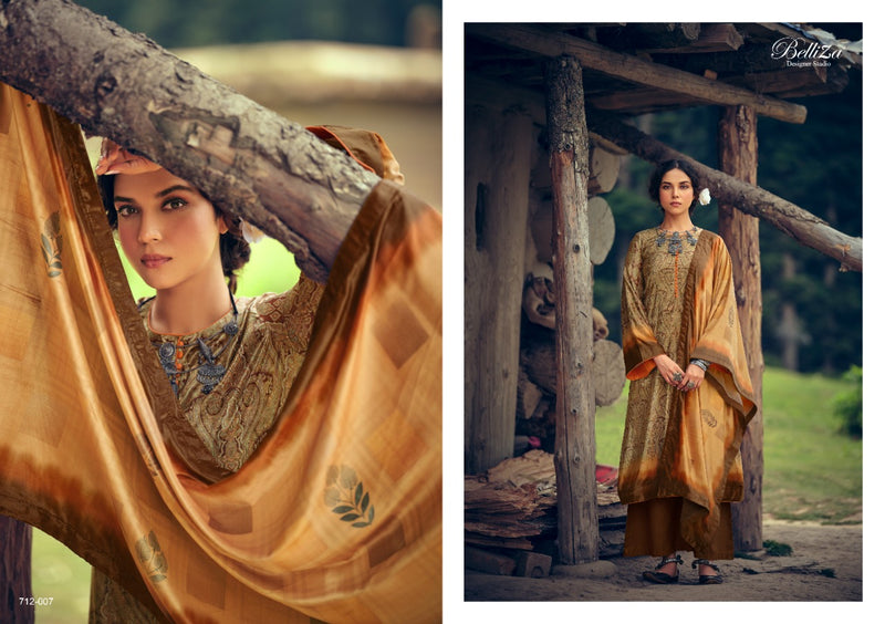 Belliza Designer Orchid Velvet Digital Print Salwar Suit