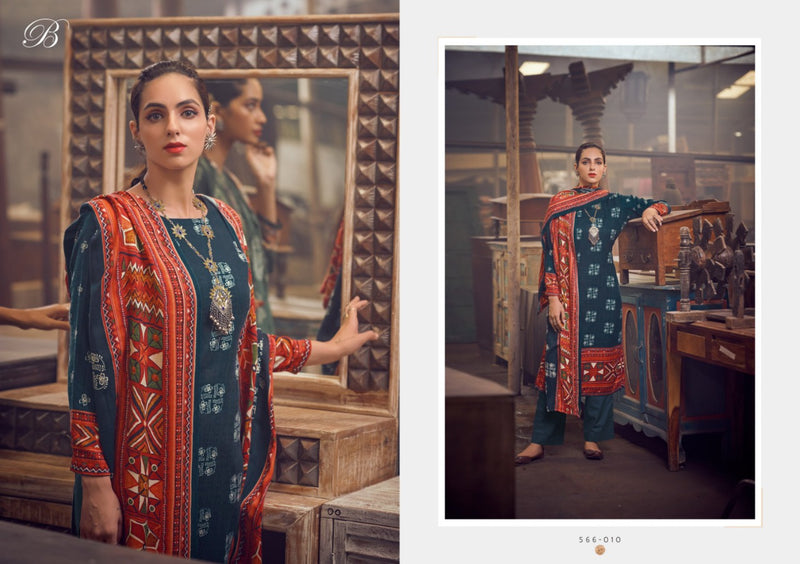 Belliza Designer Studio Al Marina Pashmina With Digital Print Salwar Suit