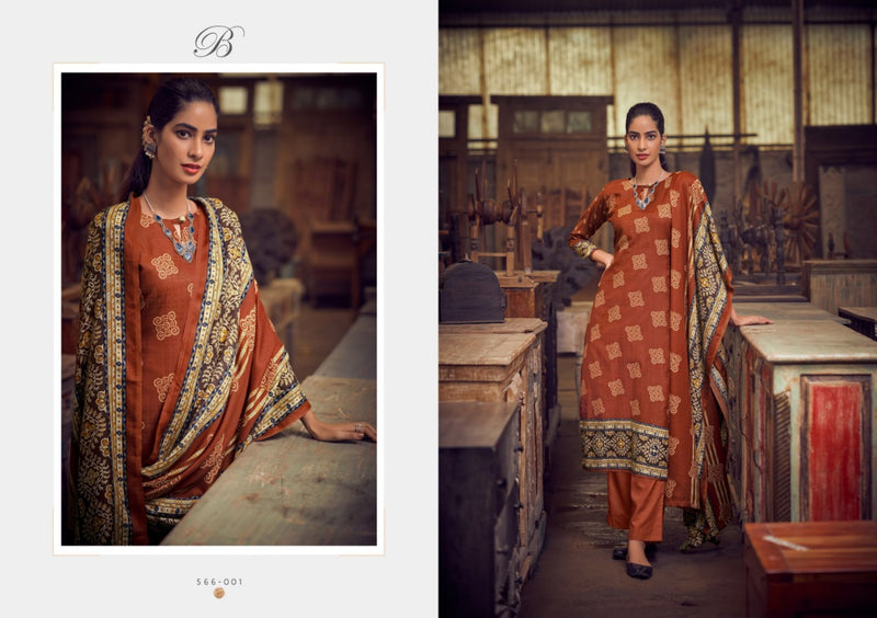 Belliza Designer Studio Al Marina Pashmina With Digital Print Salwar Suit