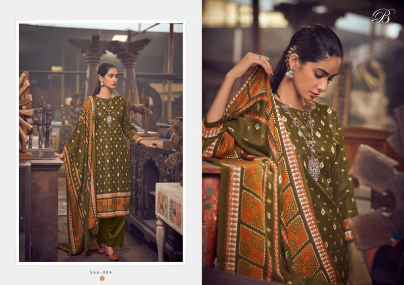Belliza Designer Studio Al Marina Pashmina With Digital Print Salwar Suit