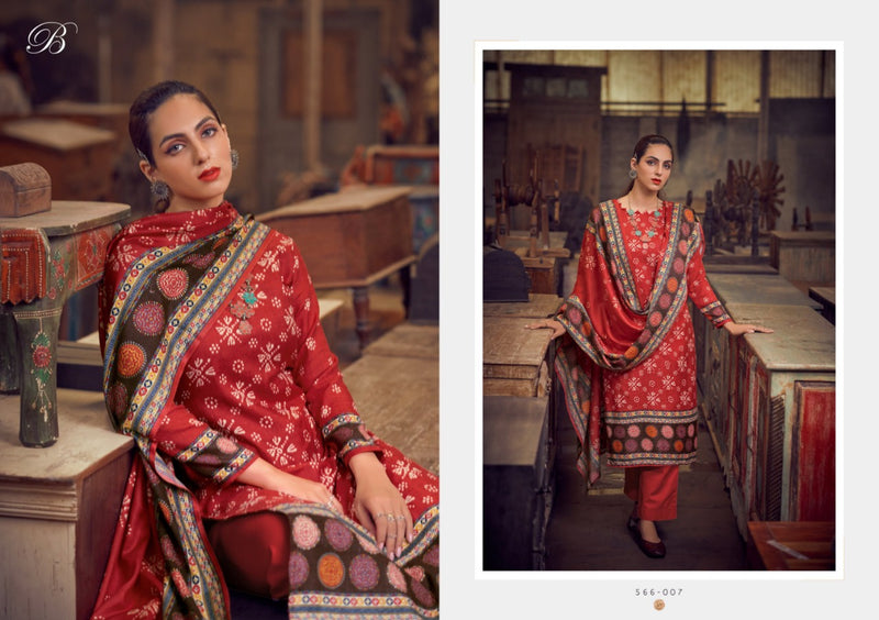 Belliza Designer Studio Al Marina Pashmina With Digital Print Salwar Suit