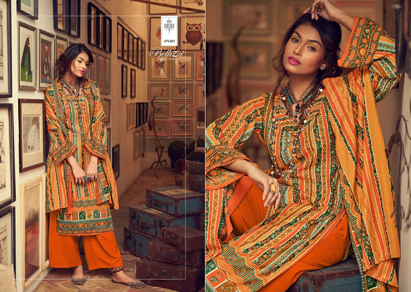 Belliza Designer Studio Almarina Pure Pashmina Digital Print Salwar Kameez