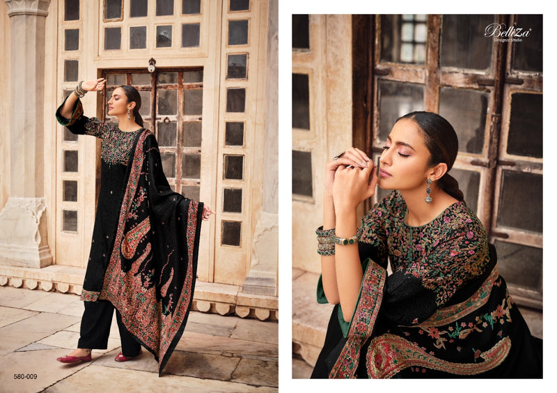 Belliza Designer Studio Kashmiriyat Pure Pashmina Exclusive Designer Kaani Print Salwar Kameez