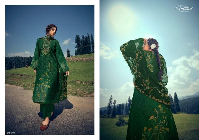 Belliza Designer Studio Kimaya Pashmina With Exclusive Heavy Embroidery Work