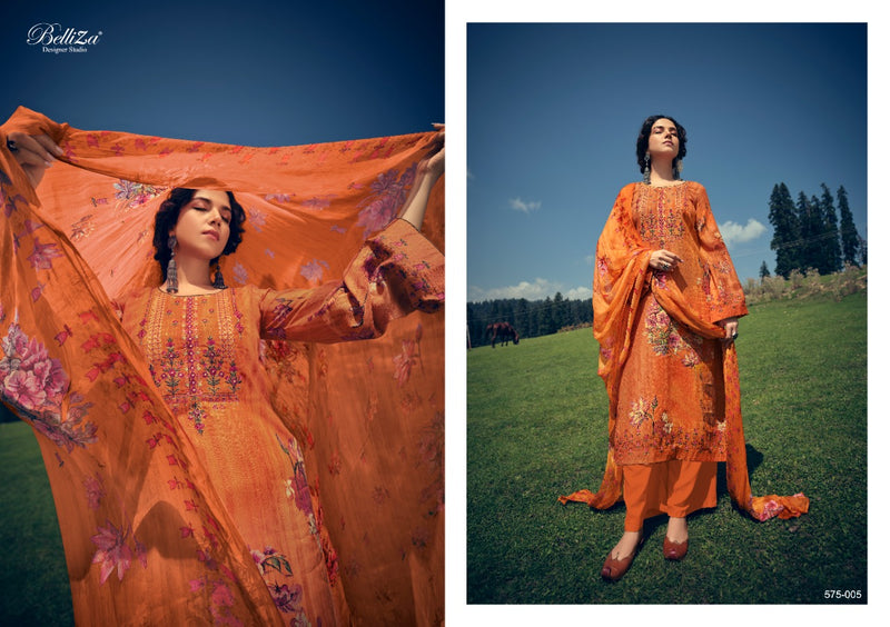 Belliza Designer Studio Kimaya Pashmina With Exclusive Heavy Embroidery Work