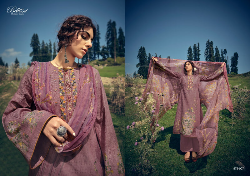 Belliza Designer Studio Kimaya Pashmina With Exclusive Heavy Embroidery Work