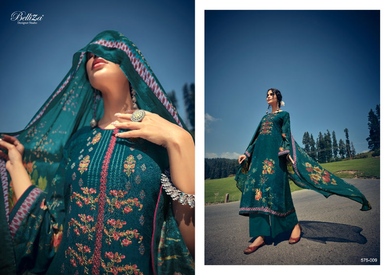 Belliza Designer Studio Kimaya Pashmina With Exclusive Heavy Embroidery Work