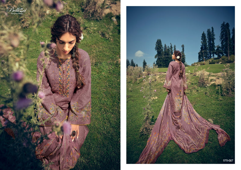 Belliza Designer Studio Kimaya Pashmina With Exclusive Heavy Embroidery Work