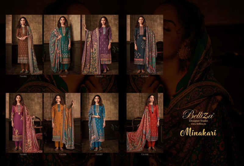 Belliza Designer Studio Minakari Pashmina With Exclusive Digital Prints Suit