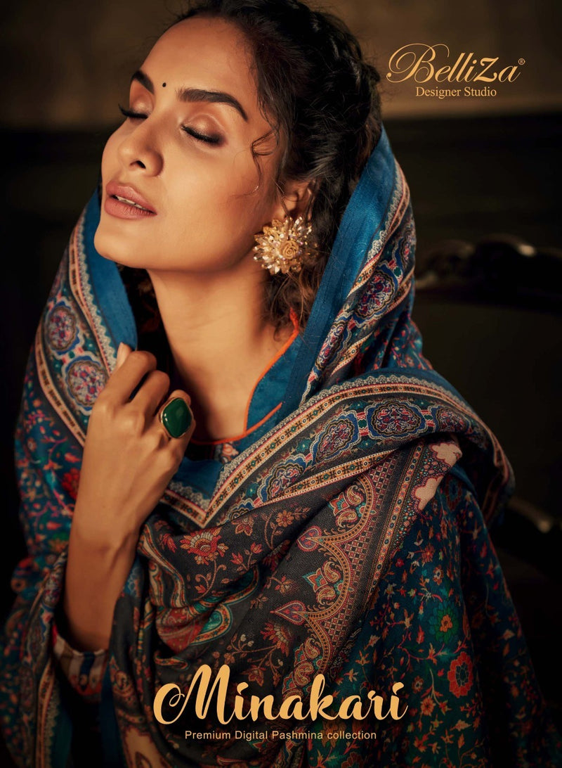 Belliza Designer Studio Minakari Pashmina With Exclusive Digital Prints Suit