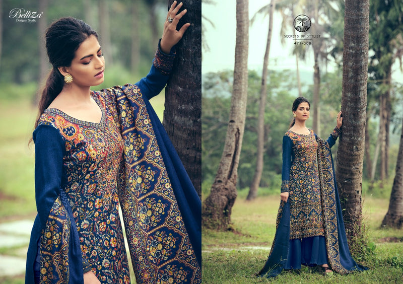 Belliza Designer Studio Ruhani Pure Pashmina Digital Print Salwar Kameez