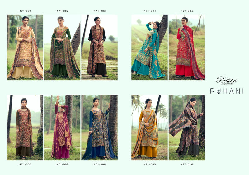Belliza Designer Studio Ruhani Pure Pashmina Digital Print Salwar Kameez