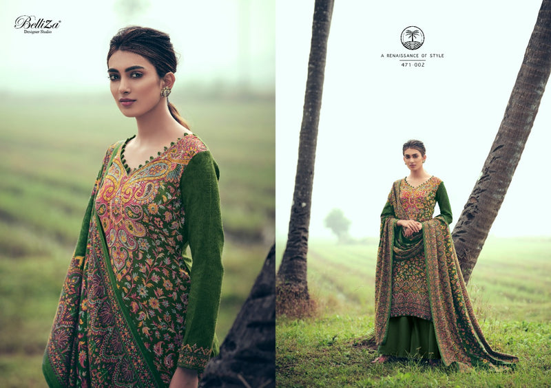 Belliza Designer Studio Ruhani Pure Pashmina Digital Print Salwar Kameez