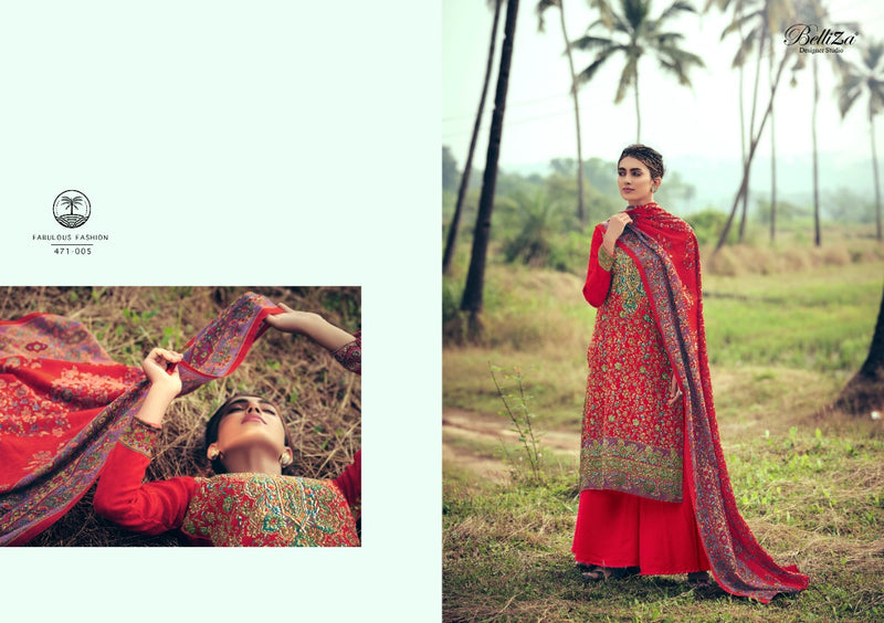 Belliza Designer Studio Ruhani Pure Pashmina Digital Print Salwar Kameez