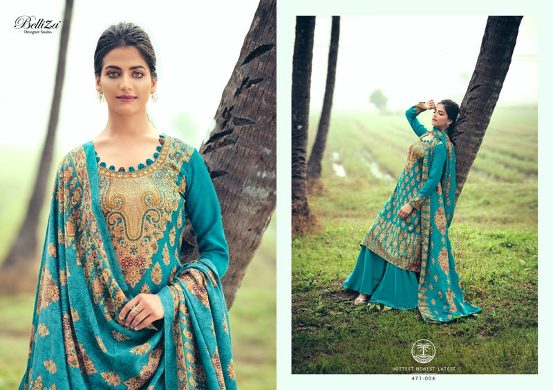 Belliza Designer Studio Ruhani Pure Pashmina Digital Print Salwar Kameez