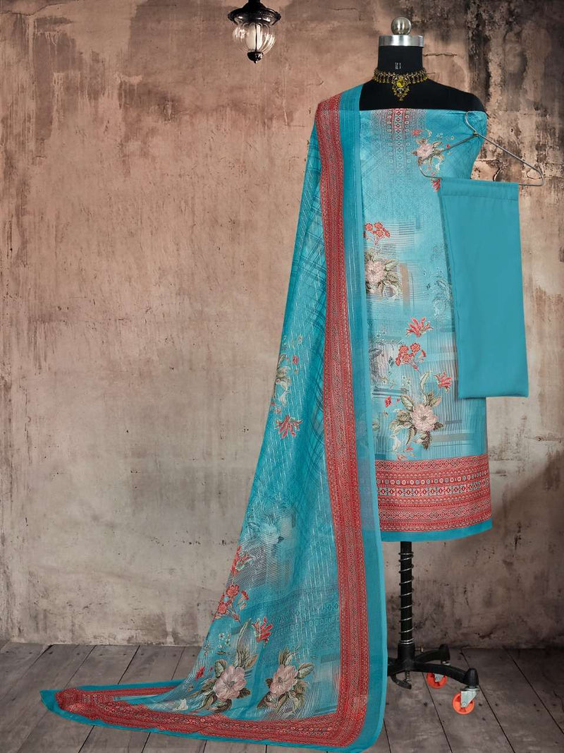 Bipson Fashion Launch By Ragini 1479 Cotton Satin Printed Casual Wear Salwar Suits With Dupatta