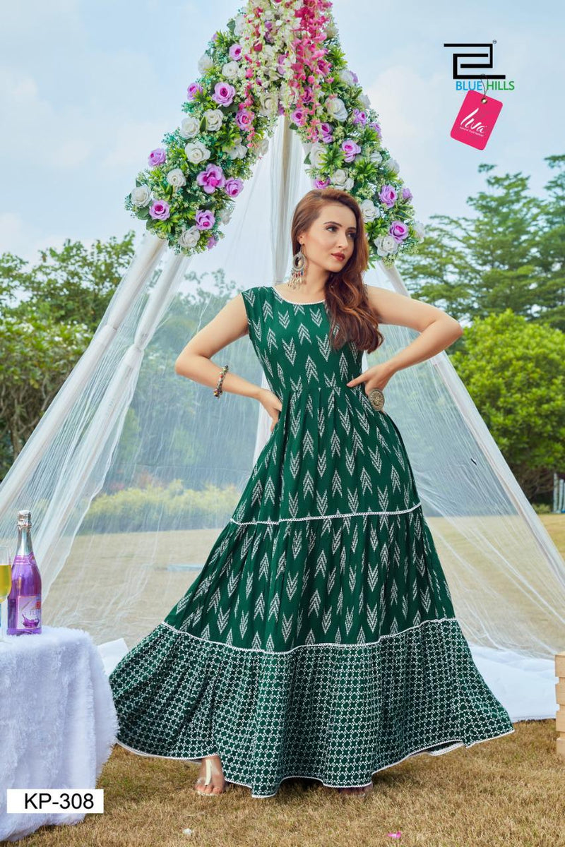 Blue Hills Kitty Party Vol 3 Rayon Fancy Designer Kurti