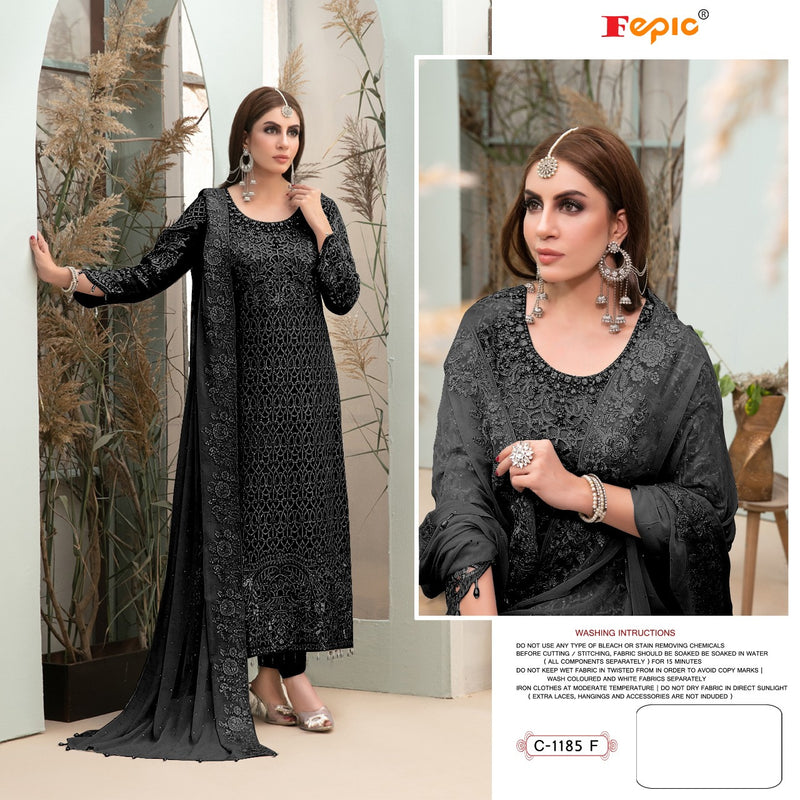 Fepic Rosemeen C 1185 Butterfly Net With Heavy Embroidery Work Pakistani Style Wedding Wear Salwar Kameez
